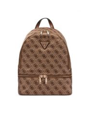 Guess Plecak Adrian Logo Travel TWNB21 68030 Brązowy. Brązowe plecaki Guess, z aplikacjami, z materiału. Za 634.99 zł.