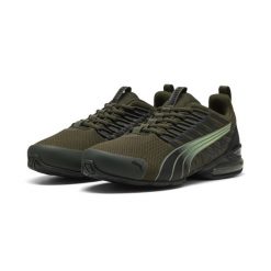 Buty sportowe Voltaic Evo PUMA Dark Olive Black Green. Czarne obuwie sportowe Puma, bez zapięcia, trekkingowe. W wyprzedaży za 269.00 zł.
