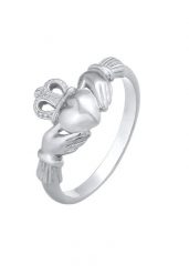 Elli Damski Claddagh serce korona w srebrze 925 Sterling Silver Pierścionki 1 ct. Szare pierścionki Elli, srebrne. Za 228.99 zł.