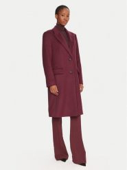 BOSS Płaszcz wełniany Classin 50548371 Fioletowy Regular Fit. Fioletowe płaszcze Boss, na zimę, bez wzorów, z wełny, bez kaptura. Za 2,429.00 zł.