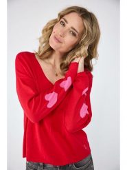 LIEBLINGSSTÜCK Sweter "Linka" w kolorze czerwonym rozmiar: 48. Czerwone swetry LIEBLINGSSTÜCK, bez wzorów, z kaszmiru, bez ramiączek. Za 202.03 zł.