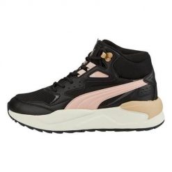 Buty do chodzenia damskie Puma Xray Speed Mid Wtr. Czarne obuwie sportowe Puma, z gumy, bez zapięcia, trekkingowe. Za 441.00 zł.
