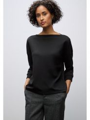 Cecil Koszulka w kolorze czarnym rozmiar: 42. Czarne bluzki Cecil, bez wzorów, bez kołnierzyka, bez ramiączek. Za 91.77 zł.