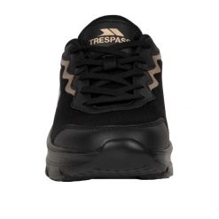 Trampki Damskie Sportowe Ave. Czarne obuwie sportowe Trespass, bez zapięcia. Za 164.99 zł.