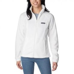 Bluza sportowa damska Columbia Benton Springs. Białe bluzy Columbia, m, bez wzorów, bez kaptura. Za 219.99 zł.