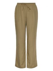 Pieces Spodnie w kolorze khaki rozmiar: L. Brązowe spodnie materiałowe Pieces, l, bez wzorów, z materiału. Za 57.06 zł.
