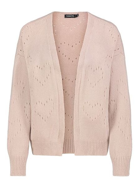 Sublevel Kardigan w kolorze jasnoróżowym rozmiar: M/L. Różowe kardigany Sublevel, l, bez wzorów. Za 157.35 zł.