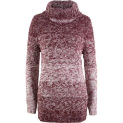 Sweter z golfem bonprix czerwony klonowy melanż. Swetry marki bonprix. Za 37.99 zł.