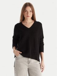 Kontatto Sweter 3M0842C Czarny Relaxed Fit. Czarne swetry Kontatto, m, bez wzorów, z syntetyku, bez ramiączek. Za 339.99 zł.