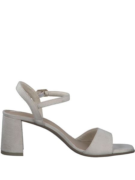 Marco Tozzi Sandały w kolorze kremowym rozmiar: 39. Brązowe sandały Marco Tozzi, bez wzorów, z otwartym noskiem, bez obcasa, na koturnie, bez zapięcia. Za 52.30 zł.