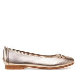 Baleriny Jana. Żółte baleriny JANA, bez wzorów, bez obcasa. Za 139.99 zł.