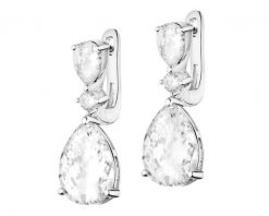 Kolczyki srebrne z cyrkoniami. Szare kolczyki Apart, z cyrkonią, srebrne. Za 299.00 zł.