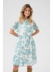 Kaffe Sukienka w kolorze kremowym rozmiar: 44. Brązowe sukienki Kaffe, na co dzień, bez wzorów, z tkaniny, bez kołnierzyka, bez ramiączek, midi, proste. Za 173.99 zł.