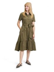 Vera Mont Sukienka w kolorze khaki rozmiar: 42. Brązowe sukienki Vera Mont, bez wzorów, z tkaniny, bez kołnierzyka, bez ramiączek, midi. Za 239.99 zł.