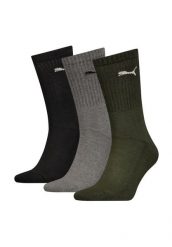 Puma Skarpety Sport Crew 3-Pack 88035528. Zielone skarpety Puma, bez wzorów, z bawełny. Za 49.99 zł.