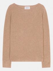 Perfect Cashmere Kaszmirowy sweter "Megan" w kolorze jasnobrązowym rozmiar: XL. Brązowe swetry Perfect Cashmere, xl, bez wzorów, z kaszmiru, bez ramiączek. Za 350.56 zł.