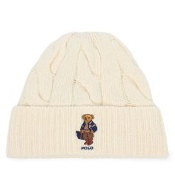Czapka Polo Ralph Lauren. Białe czapki Polo Ralph Lauren, bez wzorów. Za 419.99 zł.