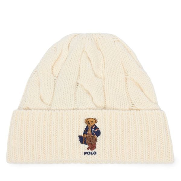 Czapka Polo Ralph Lauren. Białe czapki Polo Ralph Lauren, bez wzorów. Za 419.99 zł.