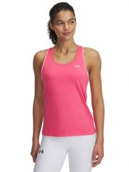 Under Armour Top sportowy w kolorze różowym rozmiar: S. Różowe koszulki sportowe Under Armour, bez wzorów, z materiału, bez ramiączek, outdoorowe. Za 68.45 zł.
