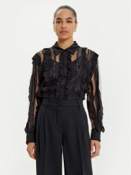 ACCESS FASHION Koszula 44-7013-781 Czarny Regular Fit. Czarne koszule ACCESS FASHION, m, bez wzorów, z syntetyku, bez kołnierzyka, bez ramiączek. Za 339.99 zł.