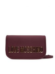 LOVE MOSCHINO Torebka JC4028PP1NKD0552 Bordowy. Czerwone listonoszki Love Moschino, bez wzorów, ze skóry, bez dodatków. Za 859.99 zł.