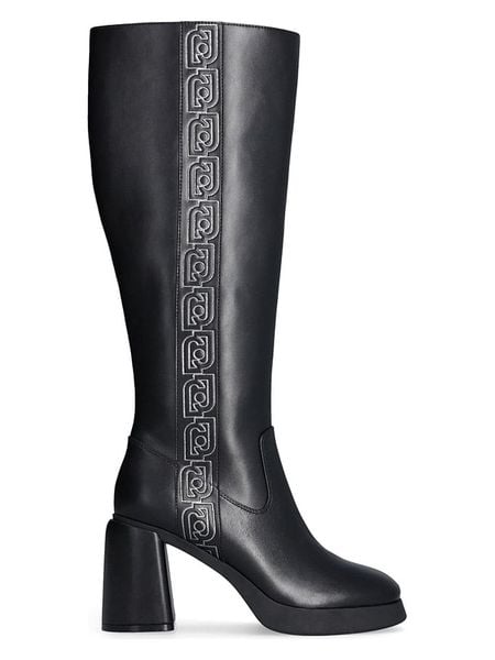 Liu Jo Kozaki w kolorze czarnym rozmiar: 40. Czarne kozaki Liu Jo, na zimę, bez obcasa, bez zapięcia. Za 480.90 zł.