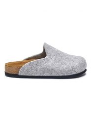 Comfortfusse Wełniane kapcie w kolorze szarym rozmiar: 35. Szare obuwie domowe Comfortfüße, bez wzorów, z materiału, z okrągłym noskiem, bez zapięcia. Za 260.99 zł.