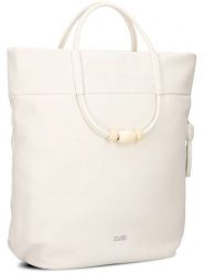 Zwei Torebka "Perla PE120" w kolorze białym - 34 x 32 x 15 cm rozmiar: onesize. Białe torby na ramię Zwei, bez wzorów, z materiału, na ramię, bez dodatków. Za 204.48 zł.