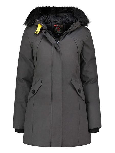 Geographical Norway Parka w kolorze antracytowym rozmiar: S. Czarne parki Geographical Norway, s, bez kaptura. Za 227.31 zł.