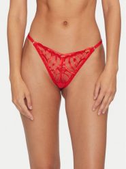 Gossard Stringi Fiesta 19706 Czerwony. Czerwone stringi Gossard, bez wzorów, z syntetyku. Za 69.99 zł.