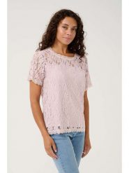 Cream Bluzka w kolorze jasnoróżowym rozmiar: XL. Różowe bluzki Cream, xl, bez wzorów, z koronki, bez kołnierzyka, bez ramiączek. Za 90.69 zł.