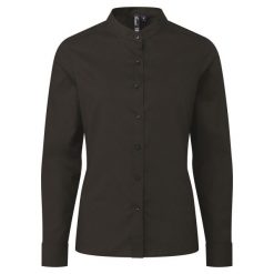 Damska Koszula Grandad. Czarne koszule PREMIER, xl, bez wzorów, casualowe, bez kołnierzyka, bez ramiączek. Za 124.99 zł.