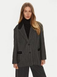 Haveone Marynarka JMY-M051 Czarny Regular Fit. Czarne marynarki i żakiety Haveone, m, bez wzorów, z syntetyku. Za 379.99 zł.