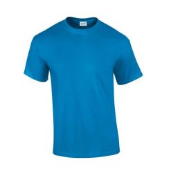 Ultra Bawełniana Koszulka Unisex Dla Dorosłych. Niebieskie bluzki GILDAN, l, bez wzorów, z bawełny, sportowe, bez kołnierzyka, bez ramiączek. Za 34.99 zł.