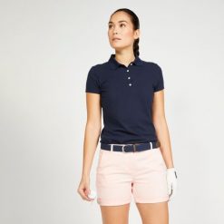 Spodenki do golfa chino damskie Inesis MW500. Czerwone spódnice INESIS, l, bez wzorów, z bawełny, sportowe, sportowe. W wyprzedaży za 59.99 zł.