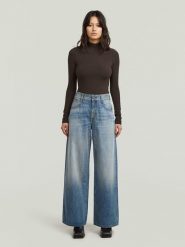 G-Star Dżinsy - Loose fit - w kolorze niebieskim rozmiar: W26/L/30. Niebieskie jeansy G-Star, l, z aplikacjami, z podwyższonym stanem. Za 249.95 zł.