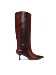 Aldo Kozaki Selora 14135938 Brązowy. Brązowe kozaki Aldo, ze skóry, bez obcasa, na szpilce, bez zapięcia. Za 659.99 zł.