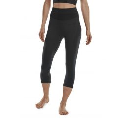 Legginsy sportowe zimowe 3/4 z wełną Merino CEP damskie. Czarne legginsy CEP, bez wzorów, z elastanu. Za 299.00 zł.