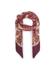Guess Chusta AW5412 POL03 Fioletowy. Fioletowe rękawiczki Guess, z aplikacjami, z materiału. Za 199.99 zł.
