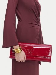 Elisabetta Franchi Torebka BS-29A-67E2-V220 Czerwony. Czerwone kopertówki Elisabetta Franchi, bez wzorów, ze skóry, bez dodatków. Za 939.99 zł.