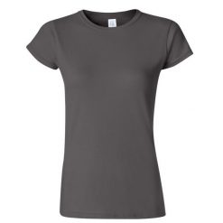 Koszulka Damska Krótki Rękaw Soft Style. Niebieskie bluzki GILDAN, m, bez wzorów, sportowe, bez kołnierzyka, bez ramiączek. Za 46.99 zł.