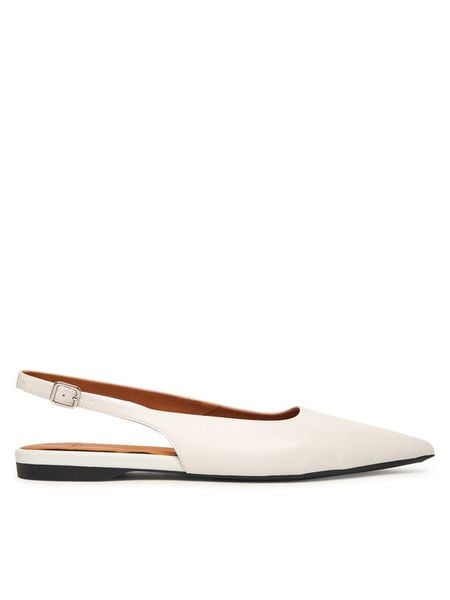 Vagabond Shoemakers Baleriny Hermine 5733-101-01 Biały. Białe baleriny Vagabond Shoemakers, bez wzorów, ze skóry, bez obcasa. Za 317.99 zł.