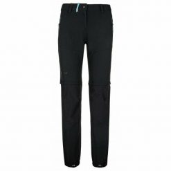 Damskie spodnie outdoorowe Kilpi HOSIO-W. Czarne spodnie sportowe Kilpi, na lato, xs, bez wzorów, z nylonu, trekkingowe. Za 318.77 zł.