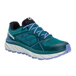 Buty do biegania damskie SCARPA Spin Infinity GTX. Niebieskie obuwie sportowe Scarpa, bez zapięcia, do biegania. Za 399.99 zł.