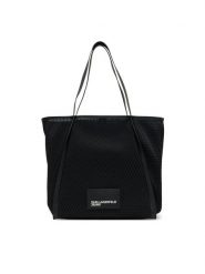 Karl Lagerfeld Jeans Torebka A2W50006 Czarny. Czarne shopper Karl Lagerfeld Jeans, bez wzorów, z jeansu, bez dodatków. Za 279.99 zł.
