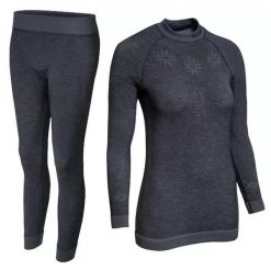 Damska bielizna termoaktywna Blizzard Viva Long Merino. Szara bielizna sportowa BLIZZARD, s, bez wzorów, z wełny. W wyprzedaży za 429.99 zł.