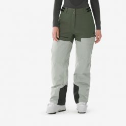 Spodnie narciarskie i snowboardowe damskie Quechua 500 AM. Brązowe spodnie narciarskie KUIKMA, m, bez wzorów, z materiału, narciarskie. Za 399.99 zł.