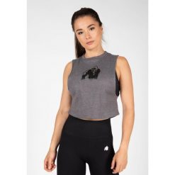 Tank top damski Gorilla Wear Addison Drop Armhole szary. Szare topy GORILLA WEAR, xs, bez wzorów, bez kołnierzyka, bez ramiączek. Za 144.00 zł.