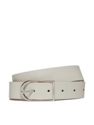 Calvin Klein Pasek Damski Centre Bridge Buckle Belt 3.0 K60K611920 Biały. Białe paski Calvin Klein, bez wzorów, ze skóry. Za 239.99 zł.