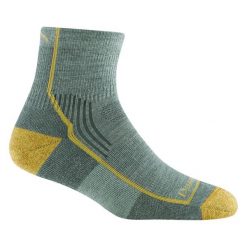 Darn Tough Skarpety Damskie Merino do Kostki Bezszwowe Trekking. Zielone skarpety DARN TOUGH, bez wzorów, z materiału. Za 222.45 zł.